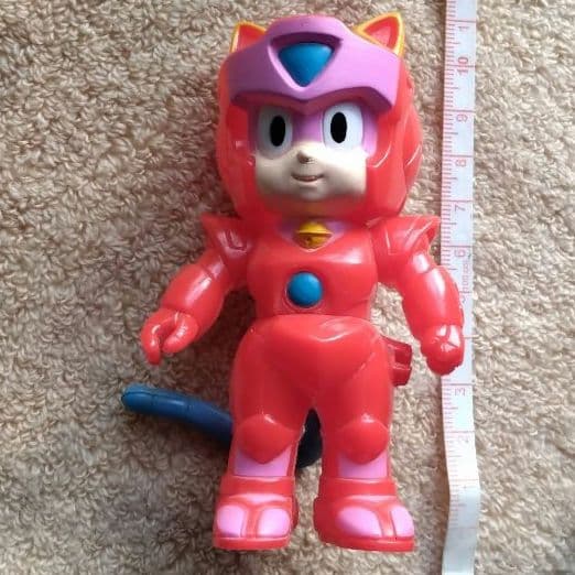 キャッ党忍伝　てやんでえ　プルルン　ソフビ　ユタカ　日本製！