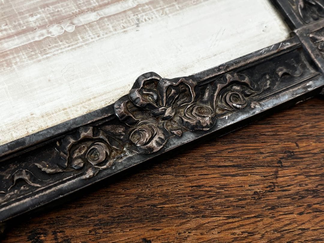 フランス　蚤の市　鏡　ブロカント