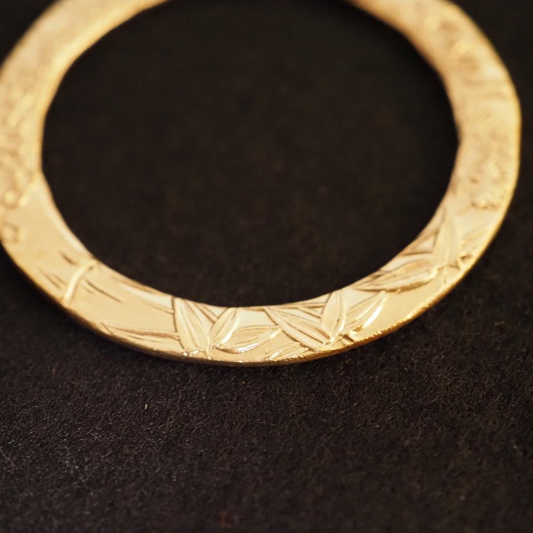 骨董品　アンティーク品　蚊帳吊輪　松竹梅金工　古物　時代物　コレクション　　17