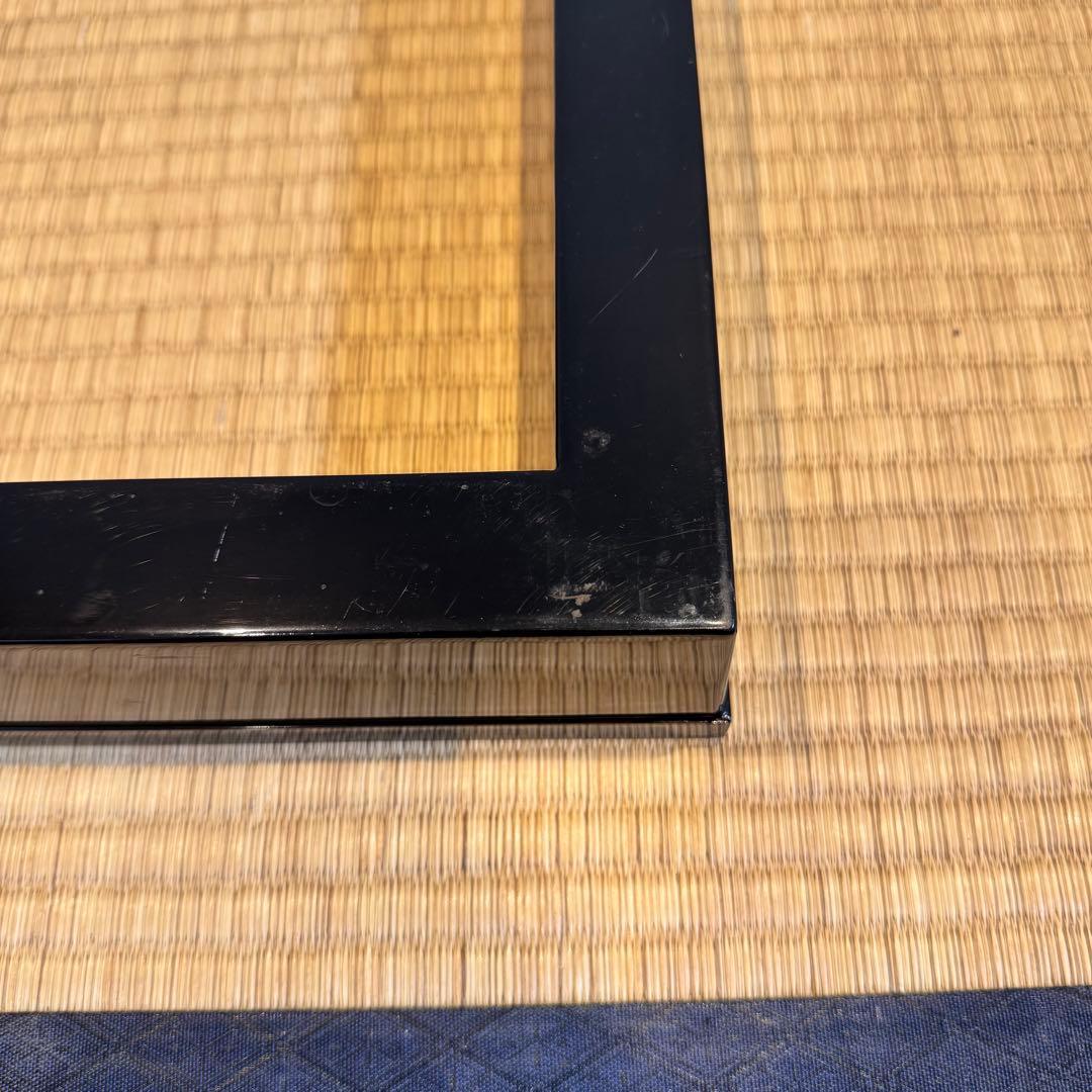 蒔絵師 細川司光 作 遠山蒔絵 炉縁 共箱 木製漆器 茶道具