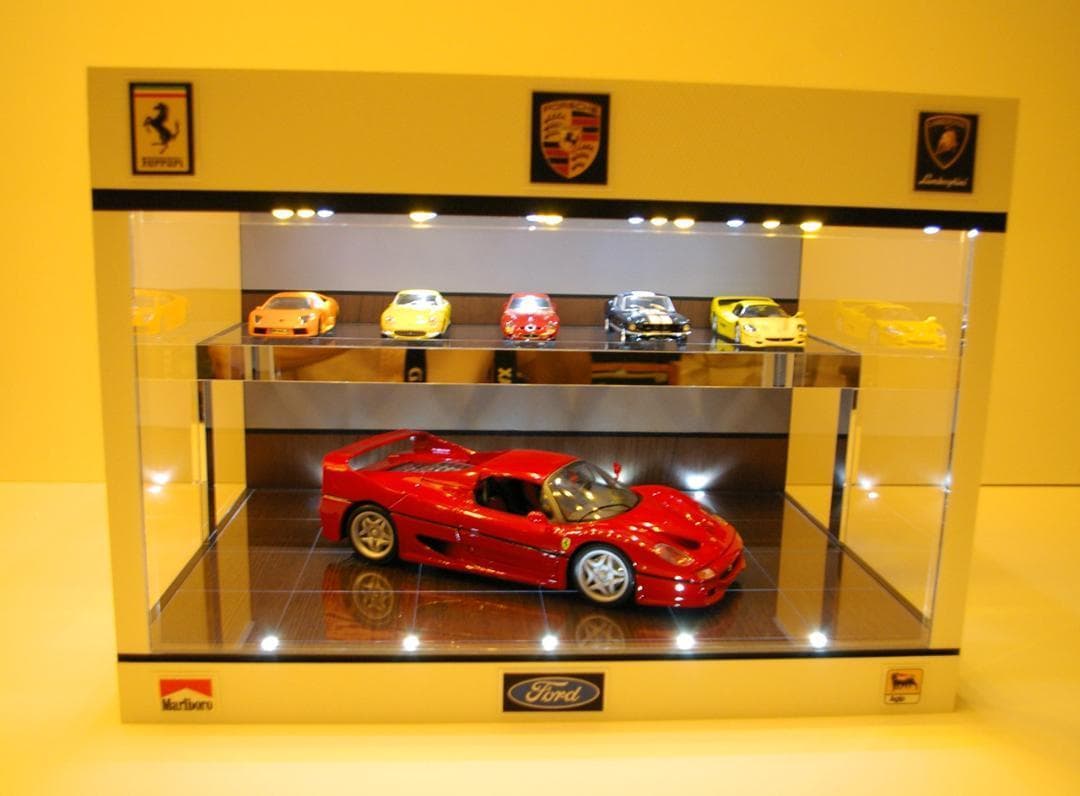 ミッツ・1/18〜1/43展示可・2段式ディスプレーBOX /ネオジオラマ