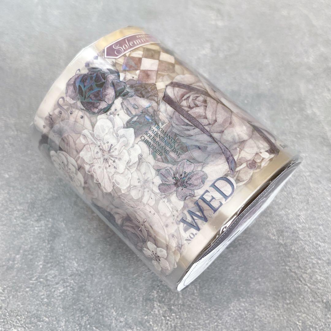 Hoshi奶芙《雨夜花》海外マスキングテープ　マステ 【1596】