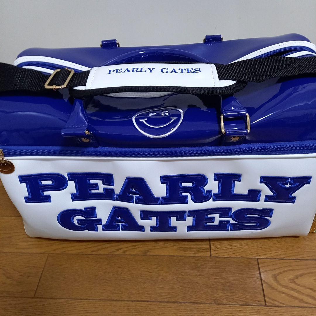 ギ*ス様 【美品】パーリーゲイツ　エナメル　ロッカーバッグ ブルー/ホワイト