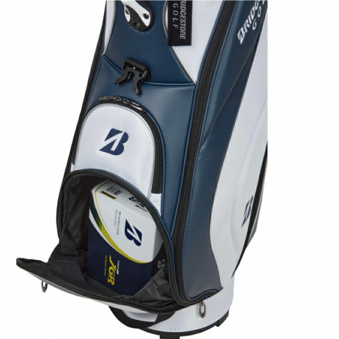 ブリジストン キャディバック ホワイト×ネイビー 軽量 新品未使用