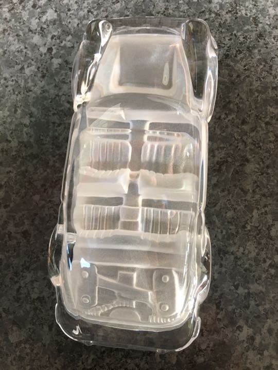 「趣味のコーナー」クリスタルガラス、ポルシェ911 美品