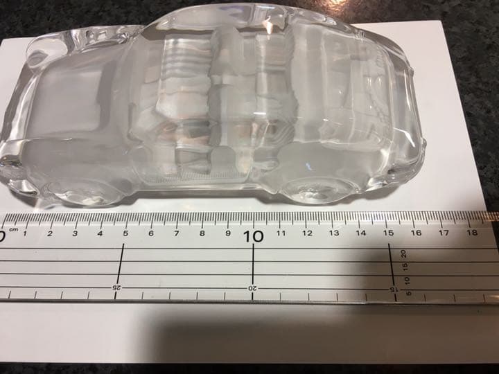 「趣味のコーナー」クリスタルガラス、ポルシェ911 美品