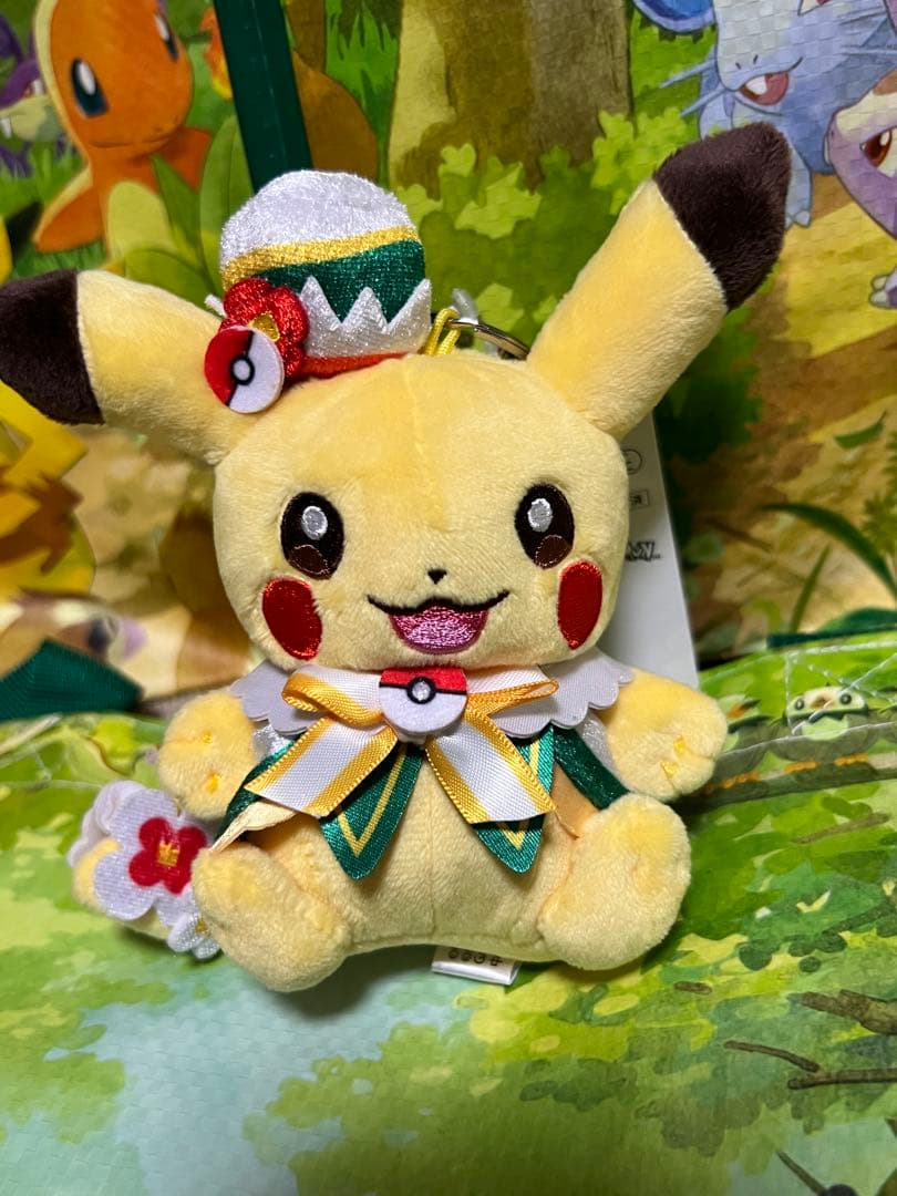 新品　ポケパーク　カントー　 ショップ　限定 ピカチュウ　ぬいぐるみ5体セット