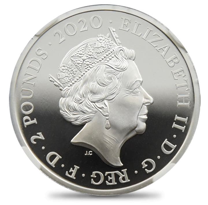 【高鑑定】2020年 デヴィッド ボウイ 銀貨 デビット  イギリス