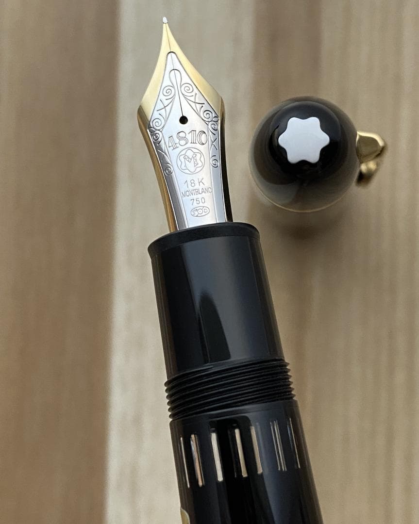 超美品 西ドイツ製 モンブラン 149 18K 極細字 750 吸入式 万年筆