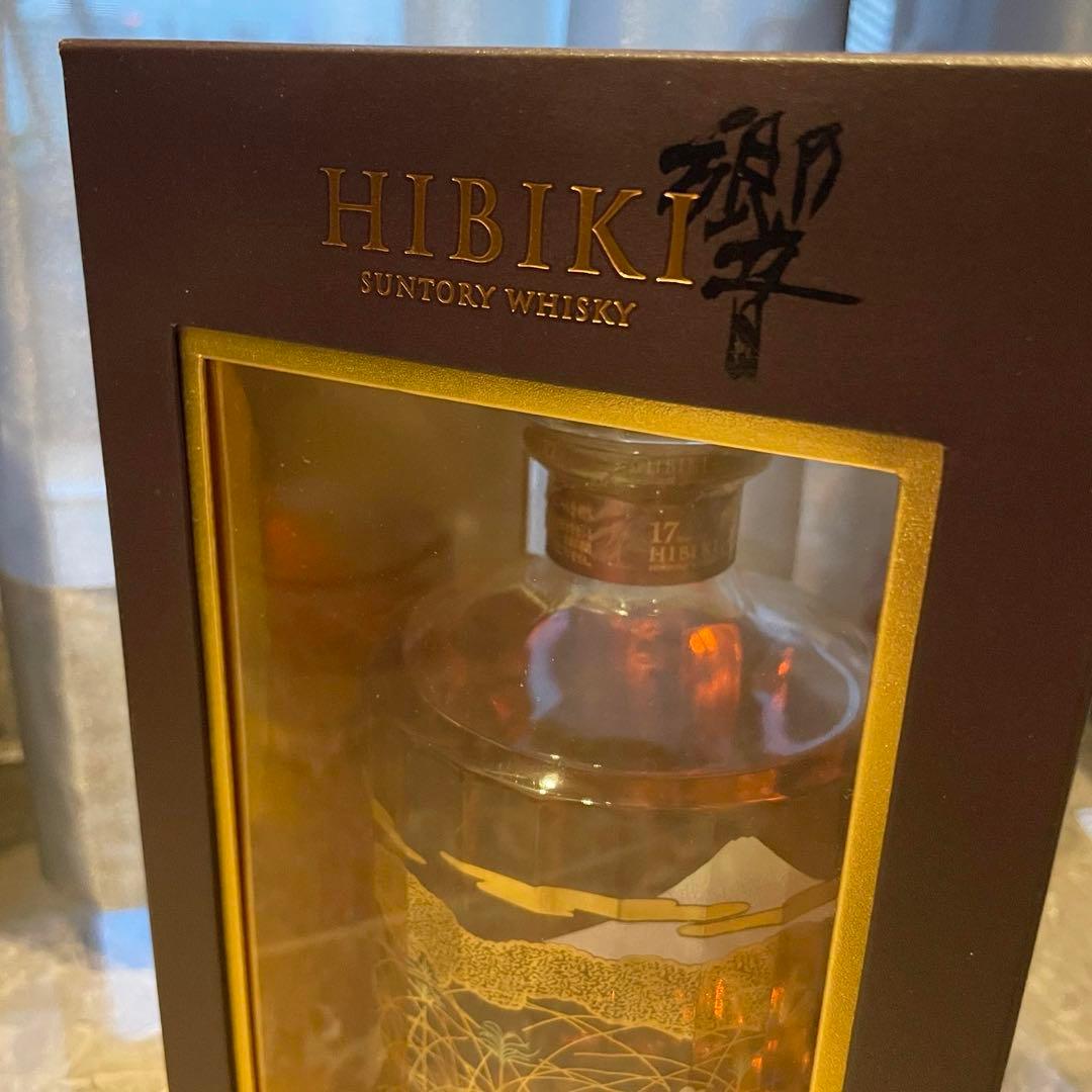 SUNTORY サントリーウイスキー 響 17年　 意匠ボトル　武蔵野富士　箱付