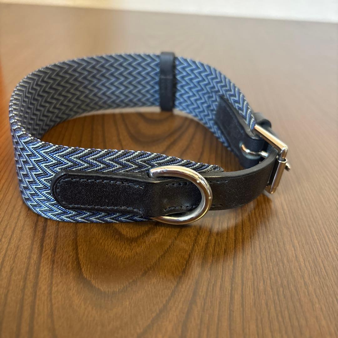 HERMES エルメス 犬用首輪 トレス　ブルー