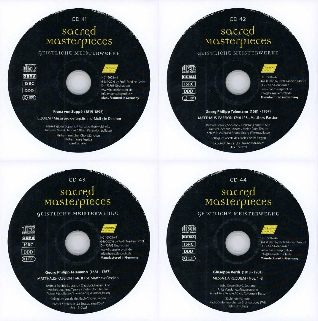 宗教音楽傑作集 50枚組（ドイツ・ヘンスラー・レーベル）