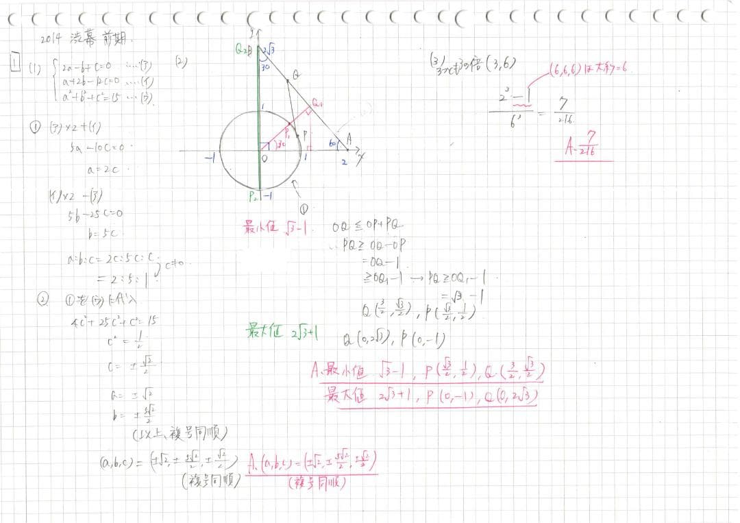 今だけ3割引 塾講師オリジナル数学解説 渋幕 高校入試 過去問 2009-16
