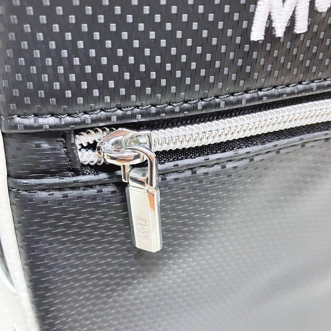 M・U SPORTS 2025年秋冬新作 立体サガラ刺繍シューズバッグ 黒