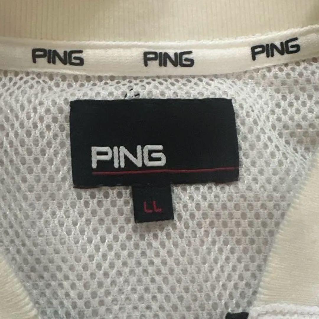 PING ピン ゴルフ セットアップ ブルゾン ジョガーパンツ ホワイト LL