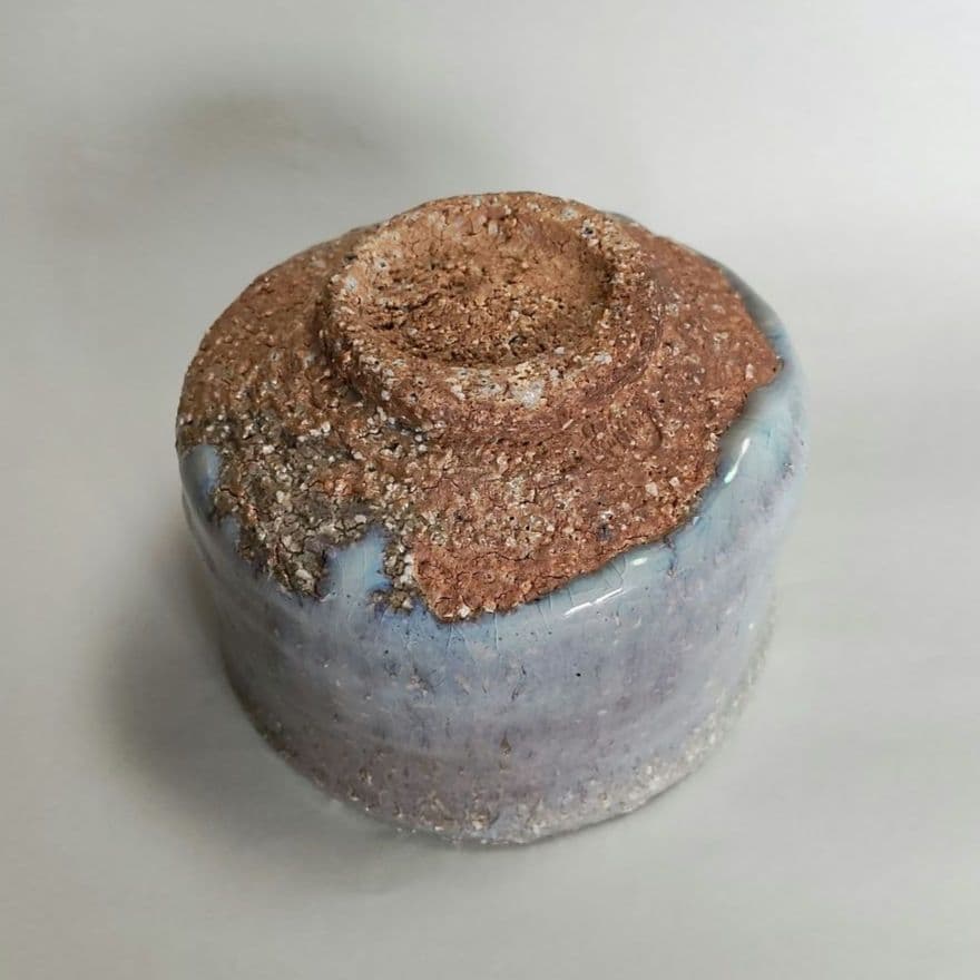 宇田川聖谷　萩焼茶碗　　吉田萩苑　宇田川抱青