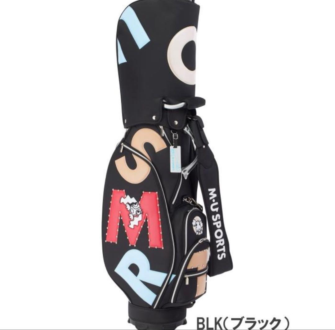 MU SPORTS ブラック ゴルフバッグ　9.5型