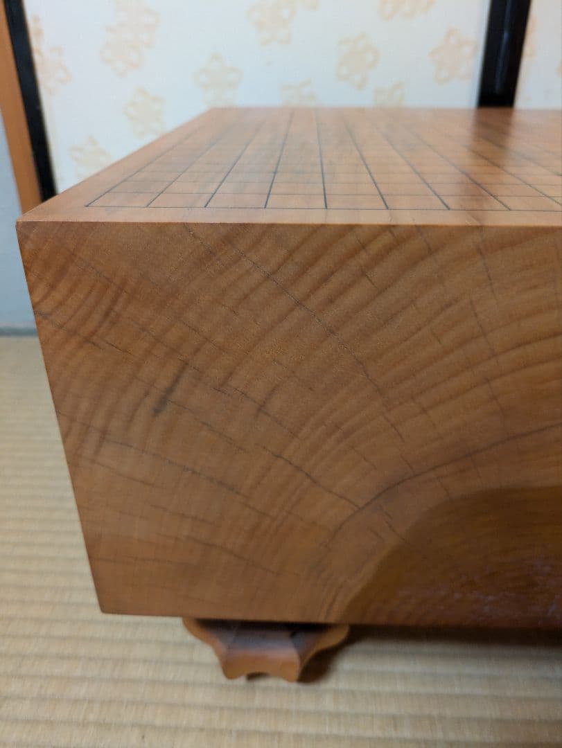 碁盤 本榧 約45.5cm x 42.5cm 厚み19.3cm 高さ31cm