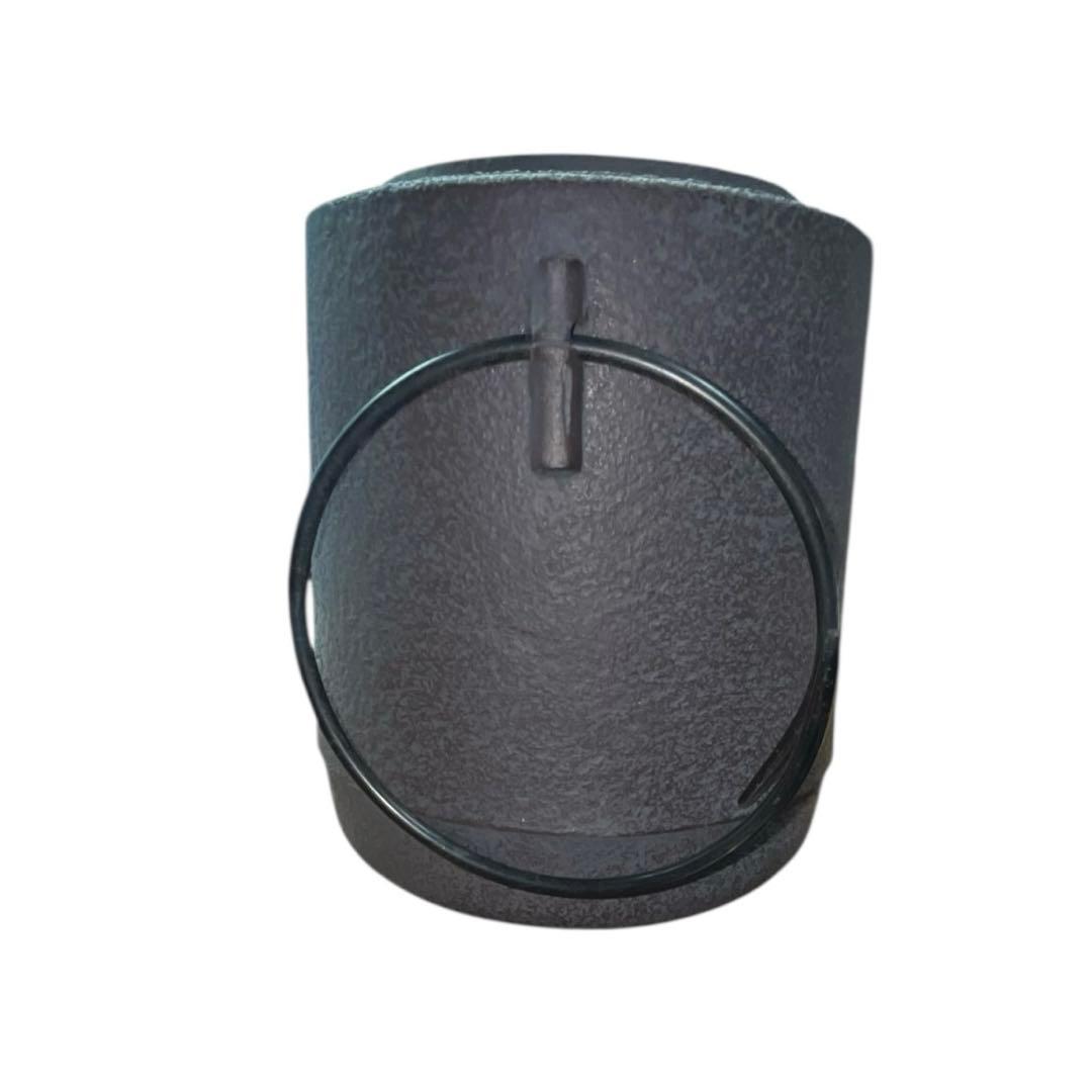 伝統工芸士 釜師 佐藤清光 作 筒釜 山形 清光堂 共箱・栞付 茶道具