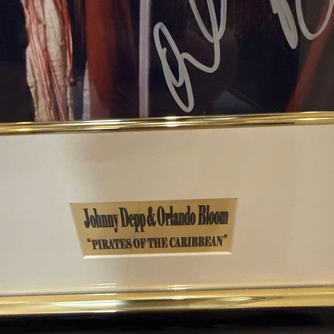 パイレーツオブカリビアン ジョニーデップ✖️オーランドブルームサイン保証書付き
