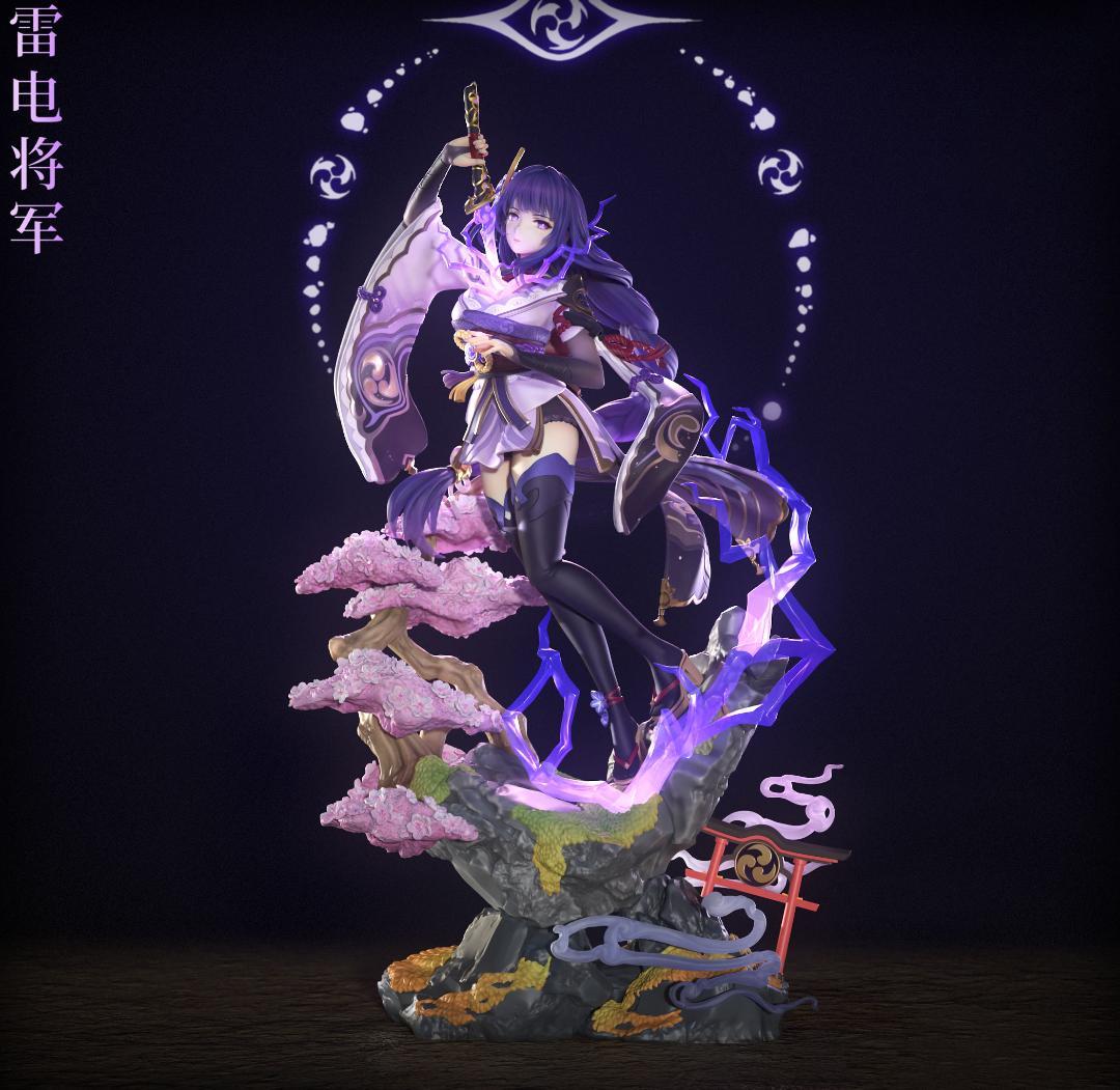 原神 雷電将軍 1/7 未塗装未組立 フィギュア ガレージキット 美少女