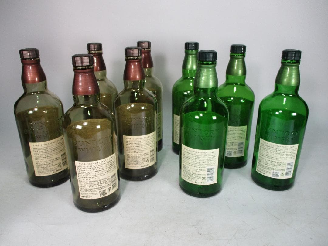 空瓶 古酒 山崎６本(12年1本 )白州5本(12年1本)竹鶴17年 計12本