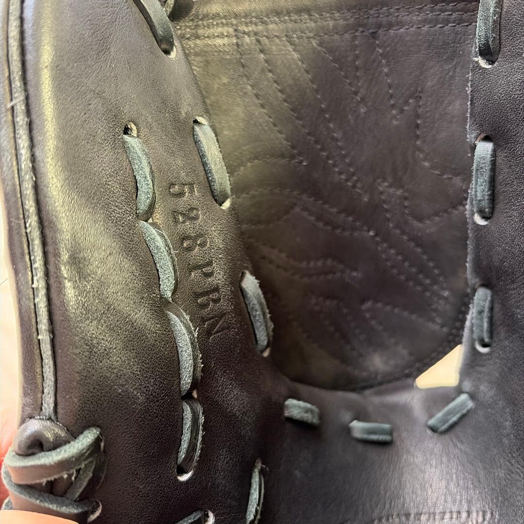 ブラック 軟式グローブ レザー製　少年野球