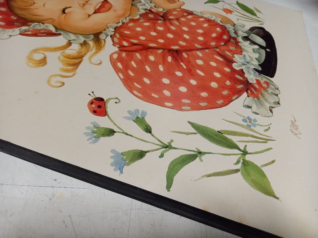 ヴィンテージ　ルース　モアヘッド　ポスターパネル　イギリス　製作品