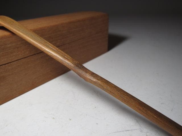 裏九代 不見斎 自作茶杓「和雪」二重箱 淡々斎追書！o552