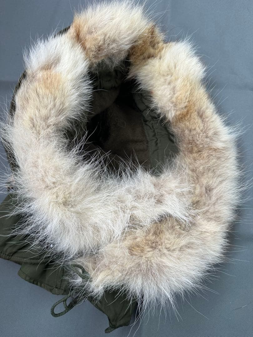 M-51 パーカー用フード　タグ赤　焼け