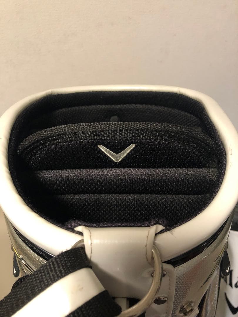 【美品】Callaway キャロウェイ ゴルフ エナメル３点式キャディバッグ