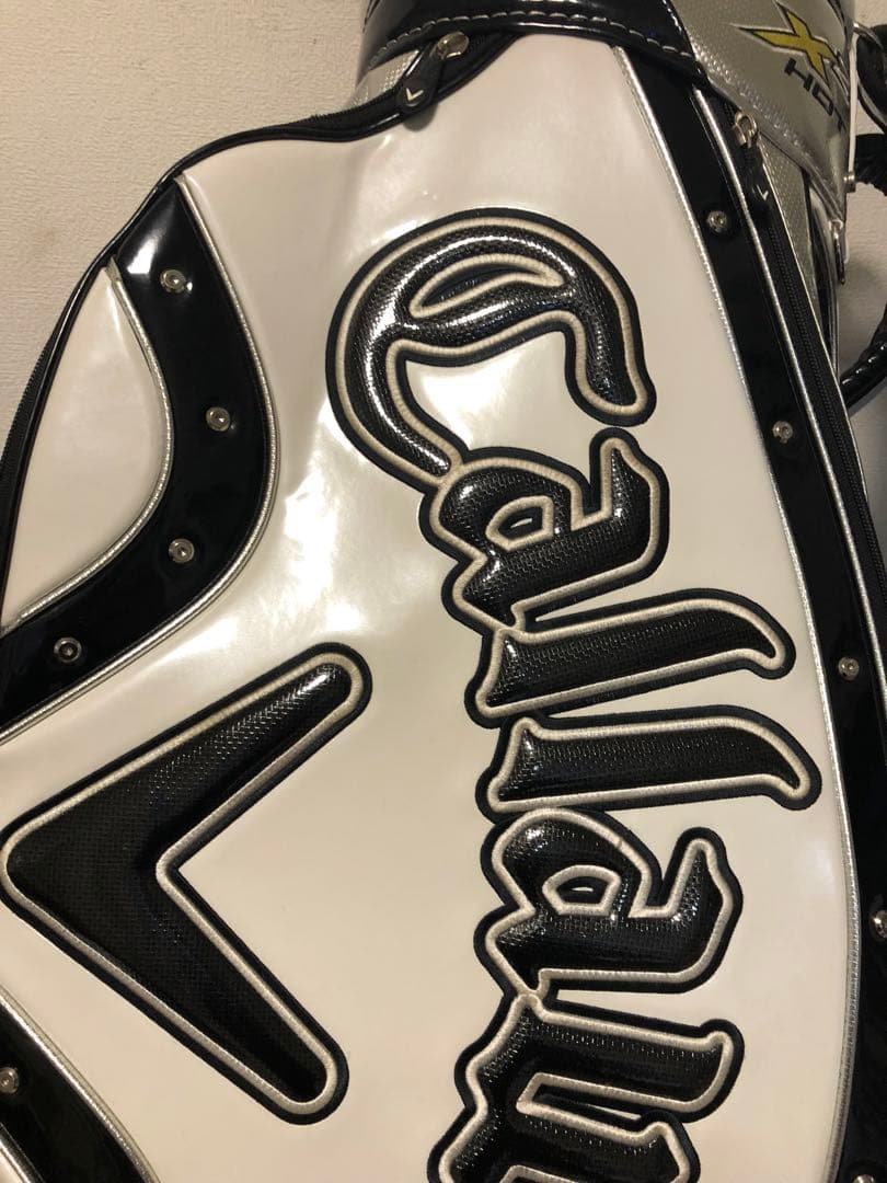 【美品】Callaway キャロウェイ ゴルフ エナメル３点式キャディバッグ