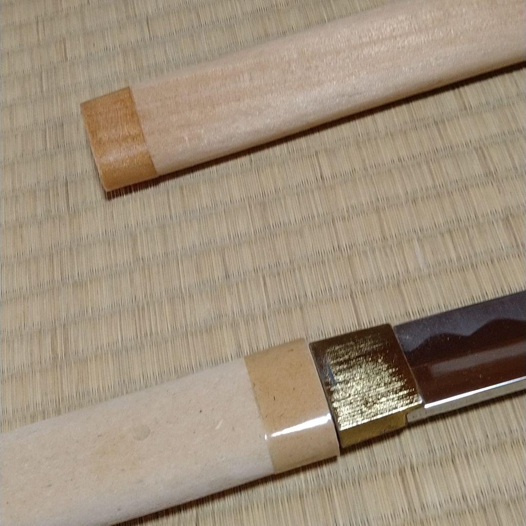 模造刀　日本刀白鞘  鍔無し