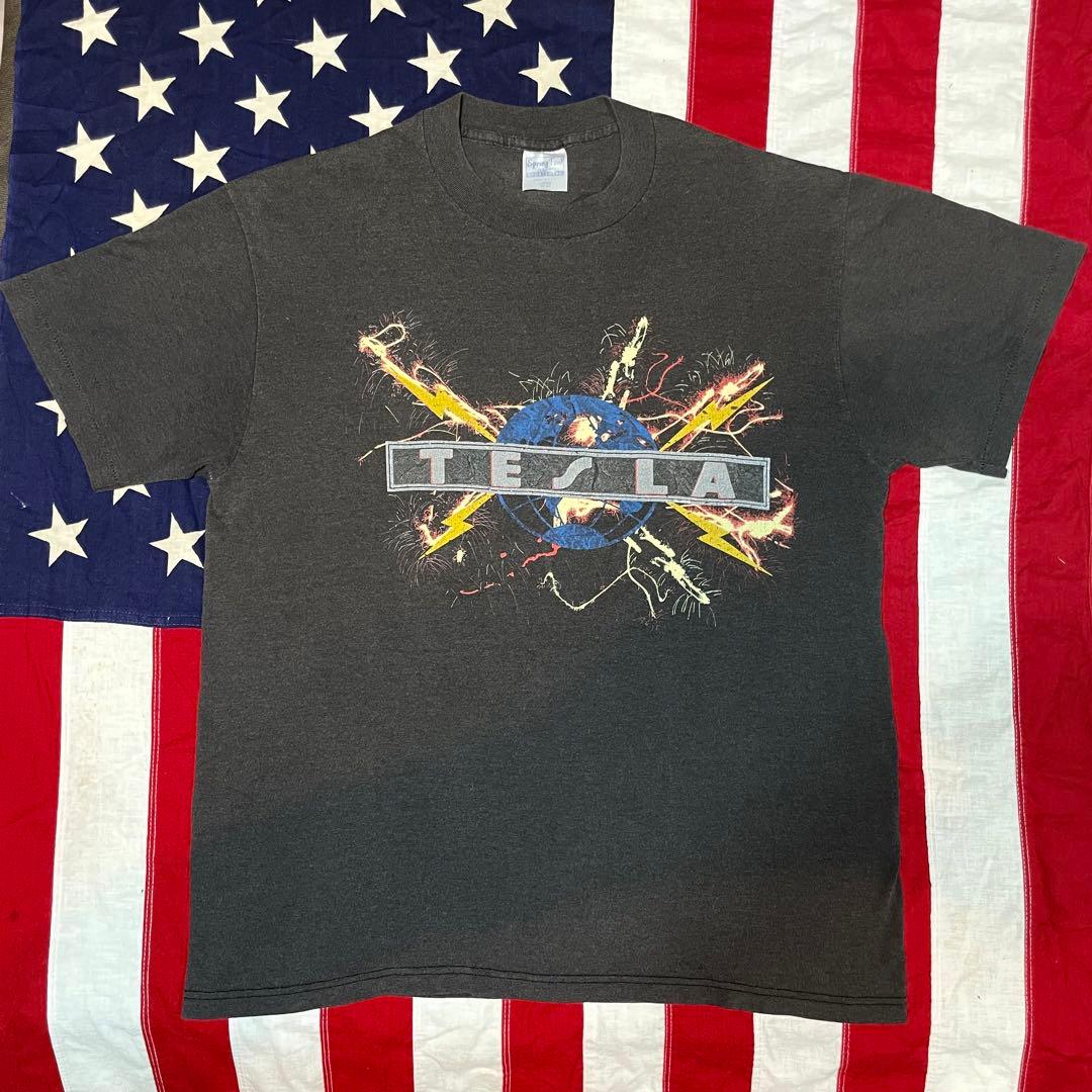 【80's Vintage】TESLA Tour 1987 USA製 Tシャツ