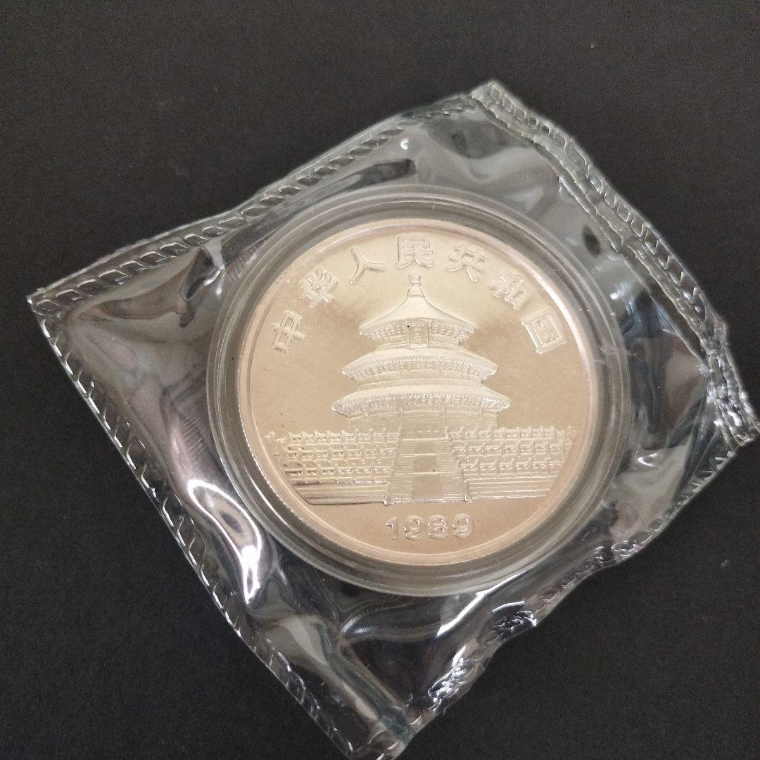 中国 パンダ デザイン 10元 1oz 銀貨　1989年