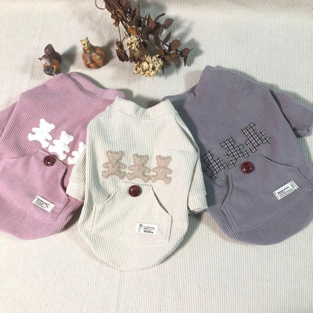 ハンドメイド　ラグランロンT　オーダー小型犬