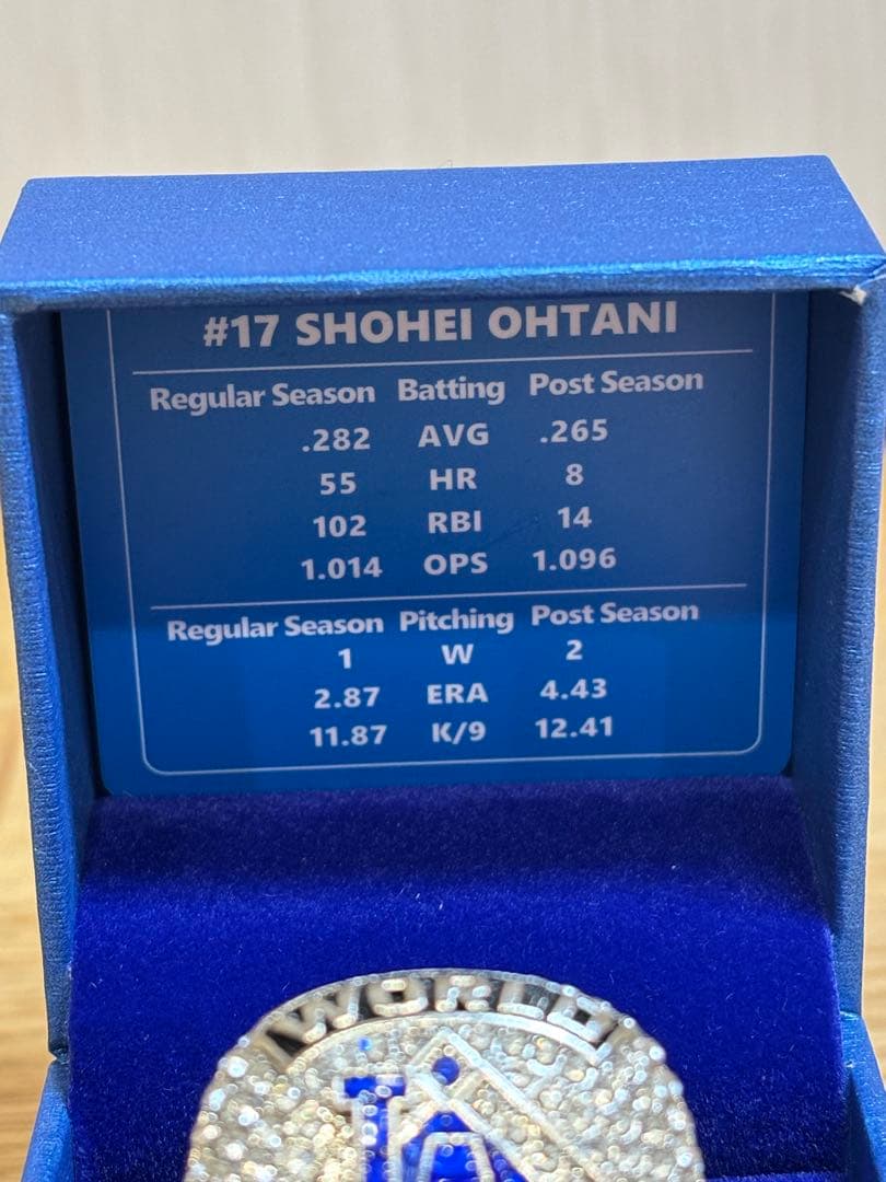 ⭐️期間限定価格⭐️【限定非売品】大谷翔平2025ワールドチャンピオンリングセット