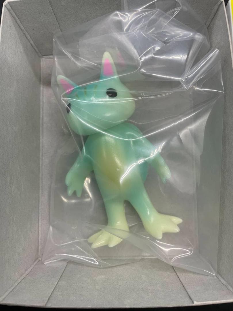 逆柱いみり　ネコカッパ　ソフビ　蓄光　人形　インディーズソフビ