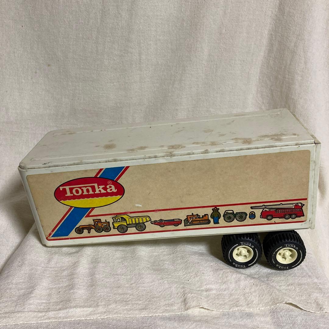 USA製 TONKA トンカ ブリキ トレーラー トラック ビンテージ