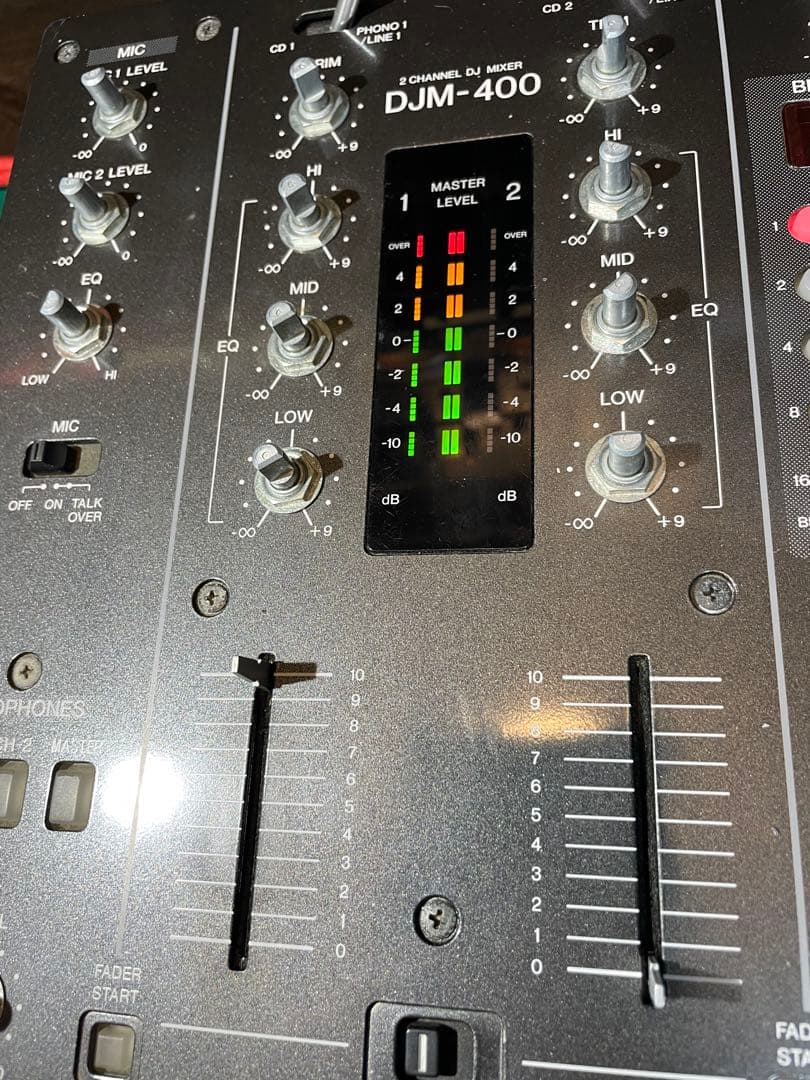 pioneer dj パイオニア　DJM-400 縦フェーダメンテ　横新品
