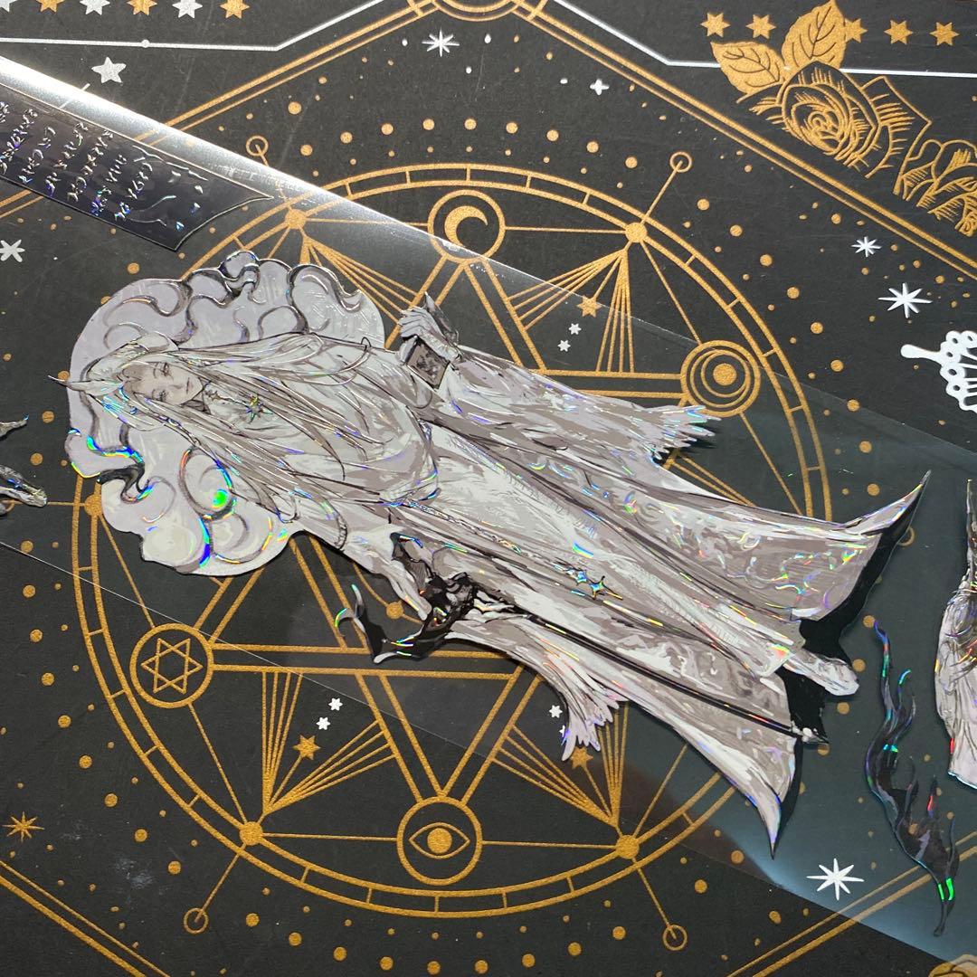 【9265】海外　マステ　中古巻　貝殻光マスキングテープ　人物系