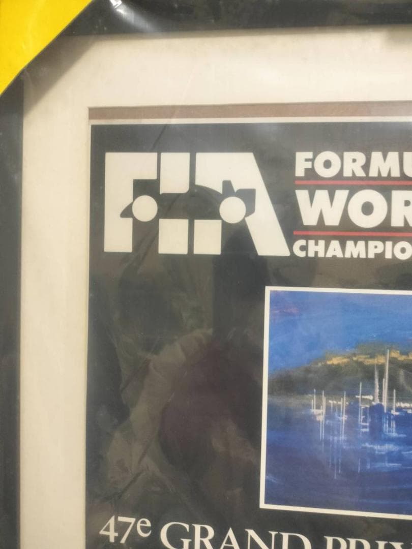 ◆アイルトンセナ F1 モナコGP オフィシャルポスター　1989年