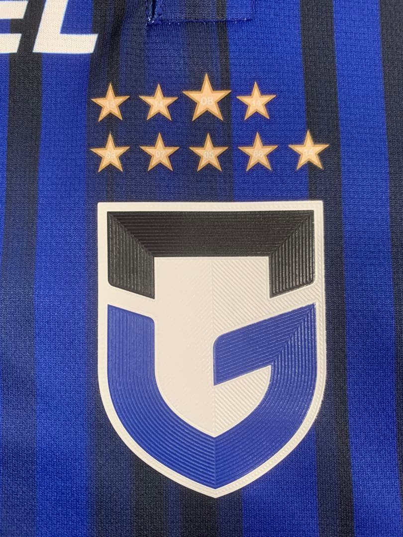 ガンバ大阪 2025 長袖レプリカシャツ　M-L ホーム　青×黒