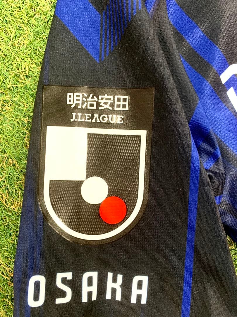 ガンバ大阪 2025 長袖レプリカシャツ　M-L ホーム　青×黒