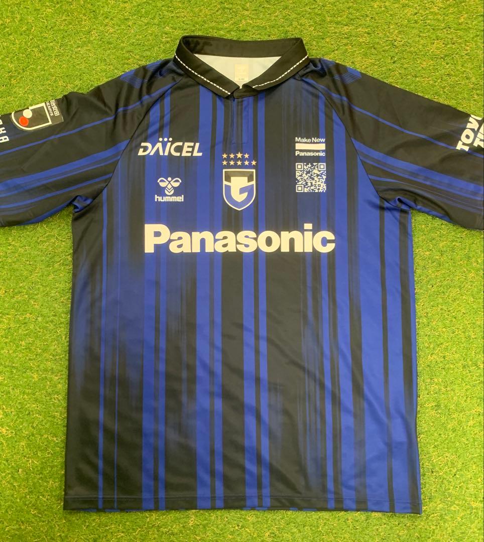 ガンバ大阪 2025 長袖レプリカシャツ　M-L ホーム　青×黒