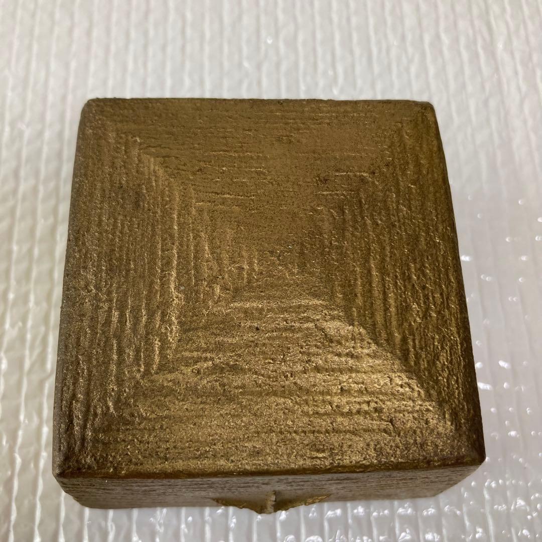 TS61 蓮田修吾郎 黄銅 盒子 鋳金 工芸品 共箱付 香合 茶道具 金属工芸