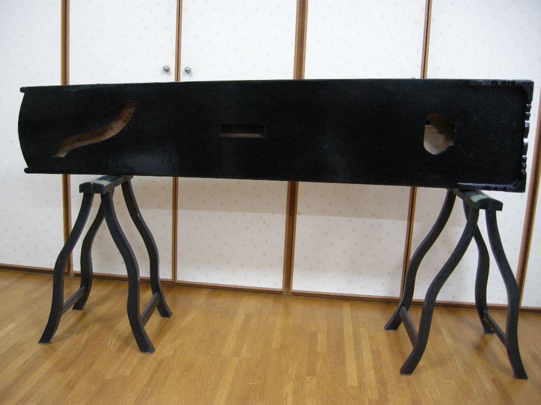 [直接引き取り限定】 京都市中京区［中古品］ 中国21弦古筝 王天一名入り