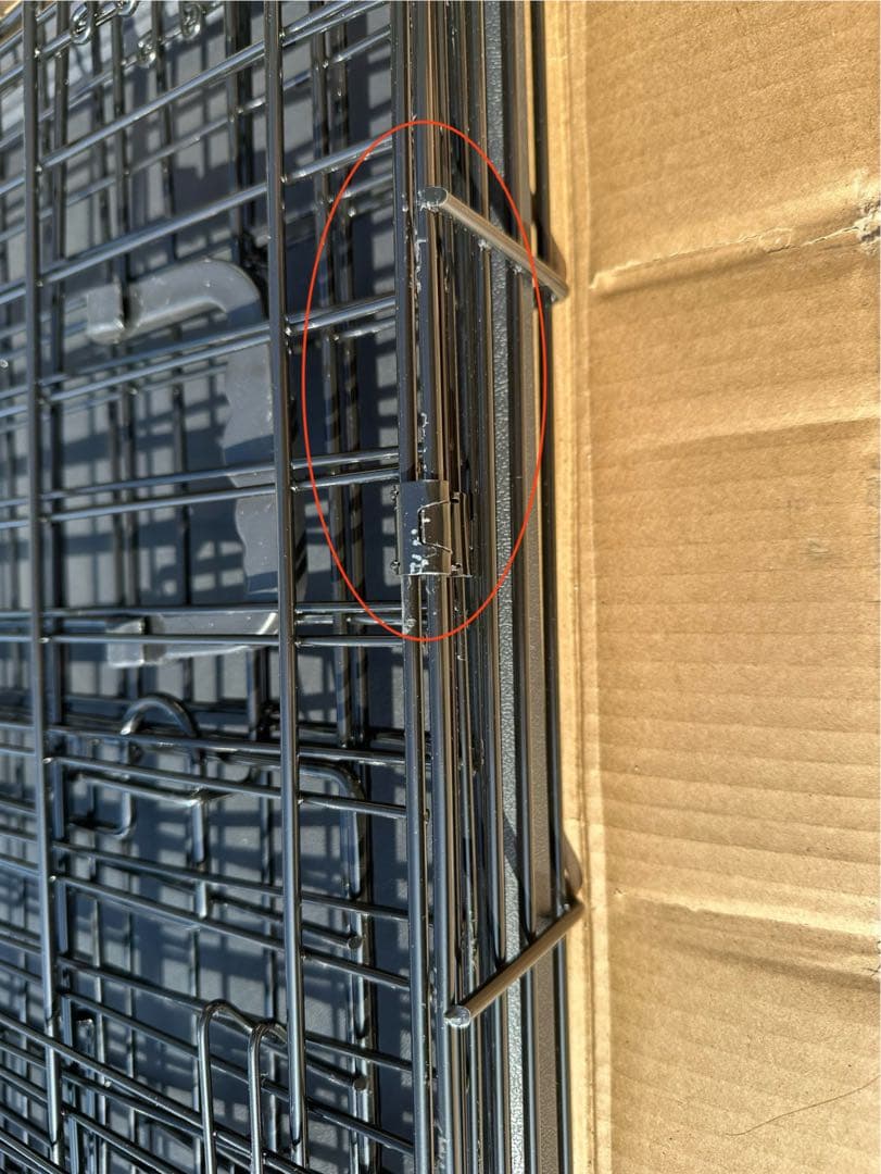 Amazonベーシック 犬 ペットケージ 折りたた ダブルドア 大型犬 ブラック