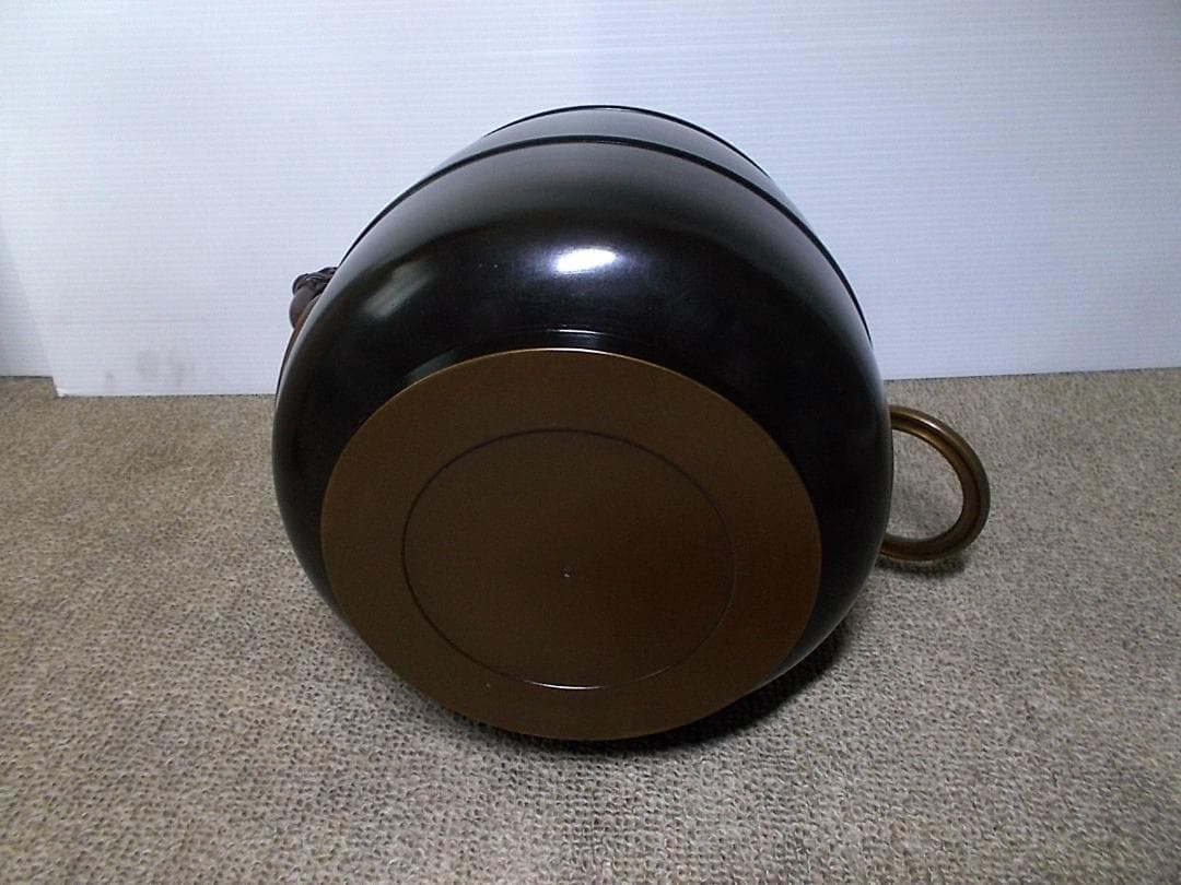 高岡銅器 唐銅風炉師 福島宗秀 唐銅 利休好 鬼面付 台子皆具 共箱 送料込み