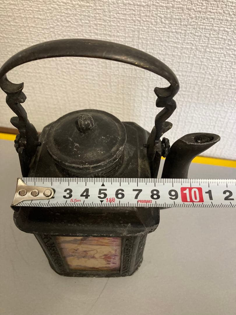 古錫，中国古美術古錫器茶壺酒壺，稀有物，清時代，古屋から藏出し